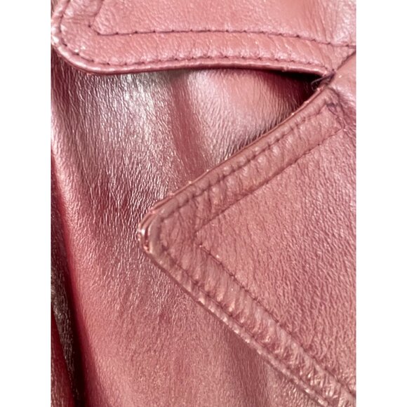 Vintage 1970s Great Things  Canada Burgundy Leather Jacket Mens 42 - Picture 16 of 16